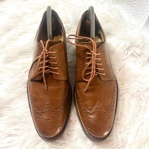Cole Haan Grand OS Wingtip Oxford British Tan Brown Shoes Men’s 8
